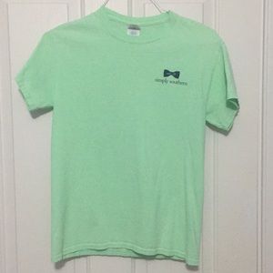 Green/Blue Simply southern T-shirt